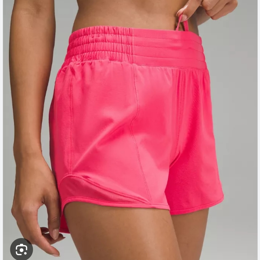 Lululemon Athletica Pink LR Hotty Hot 4in Shorts